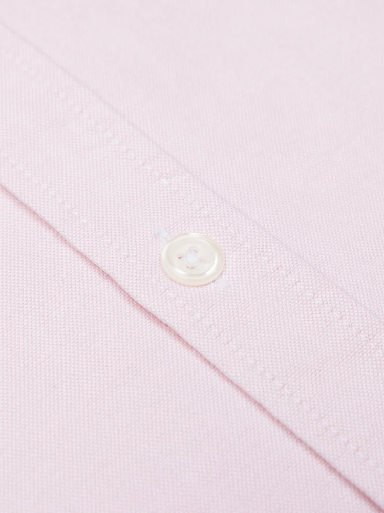 Chemise cintrée bio en oxford lavé rose