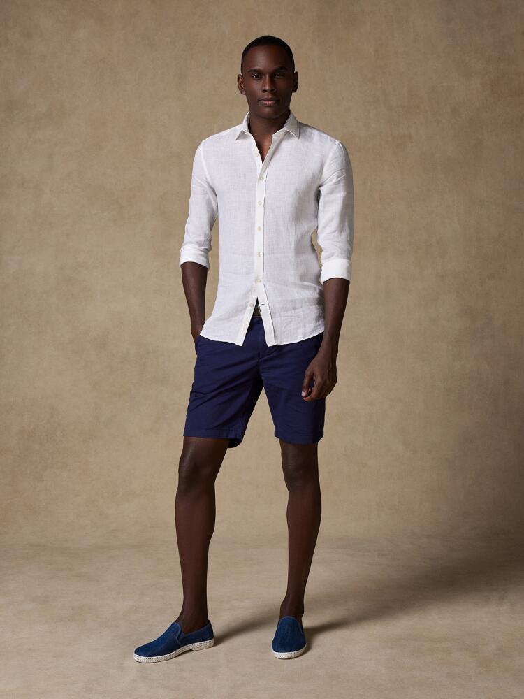 Cody slim fit shirt in white linen