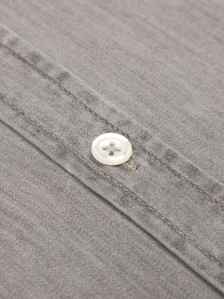 Chemise cintr&eacute;e Darcy en denim gr&egrave;ge