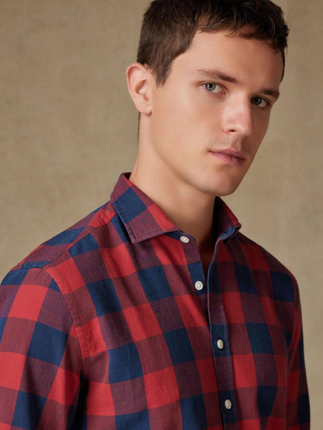 Camicia slim fit in denim Jay