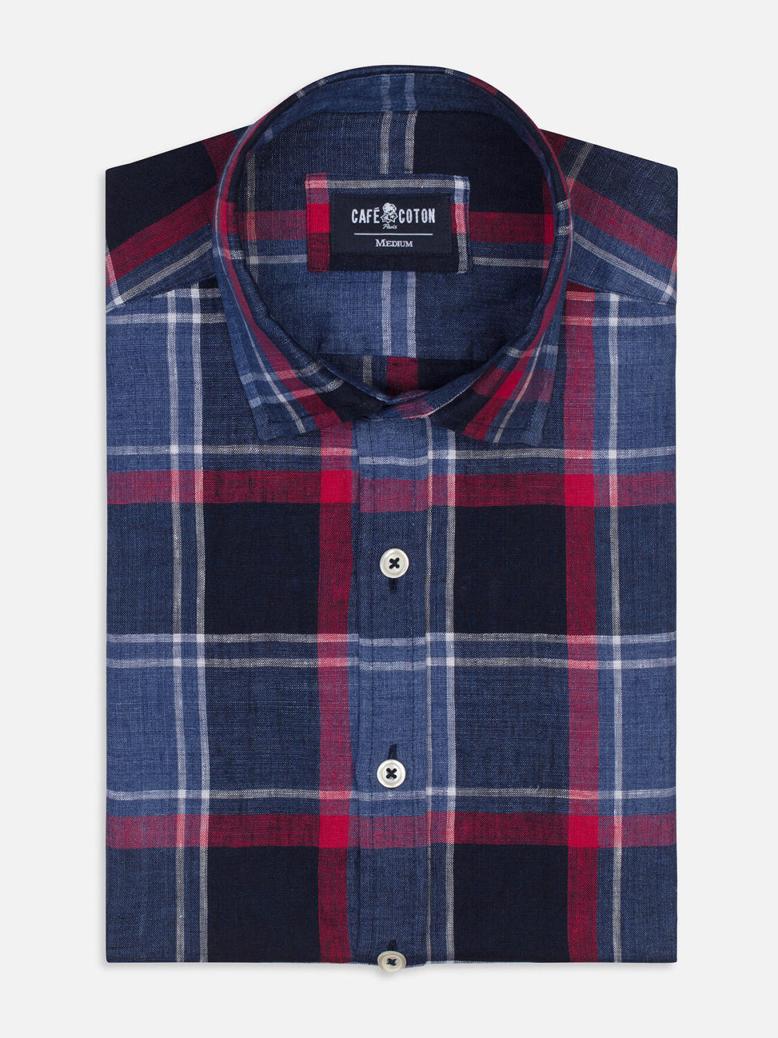 Camicia Kurt slim fit navy