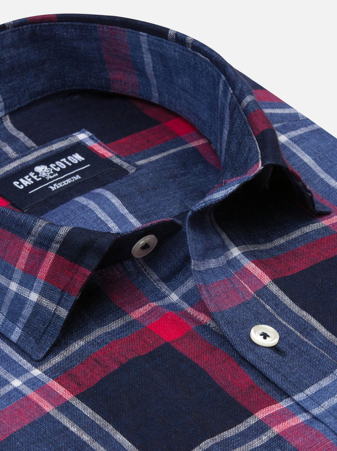 Camicia Kurt slim fit navy