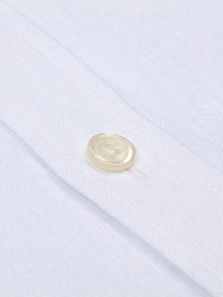 White linen fitted shirt