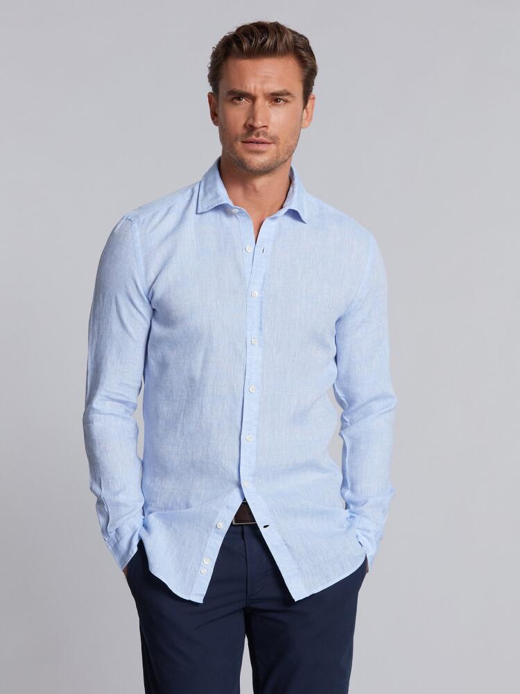 Sky linen slim fit shirt