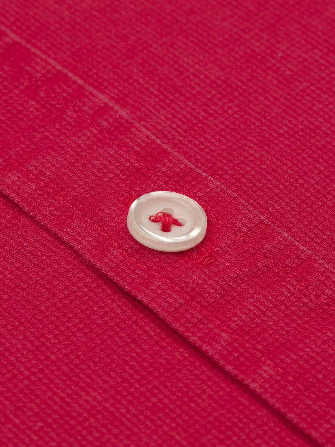 Fuchsia piqu&eacute; slim fit shirt