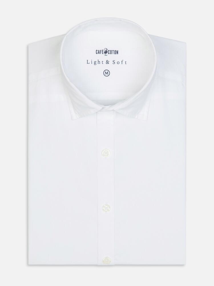 Chemise Cintrée blanche en voile de coton