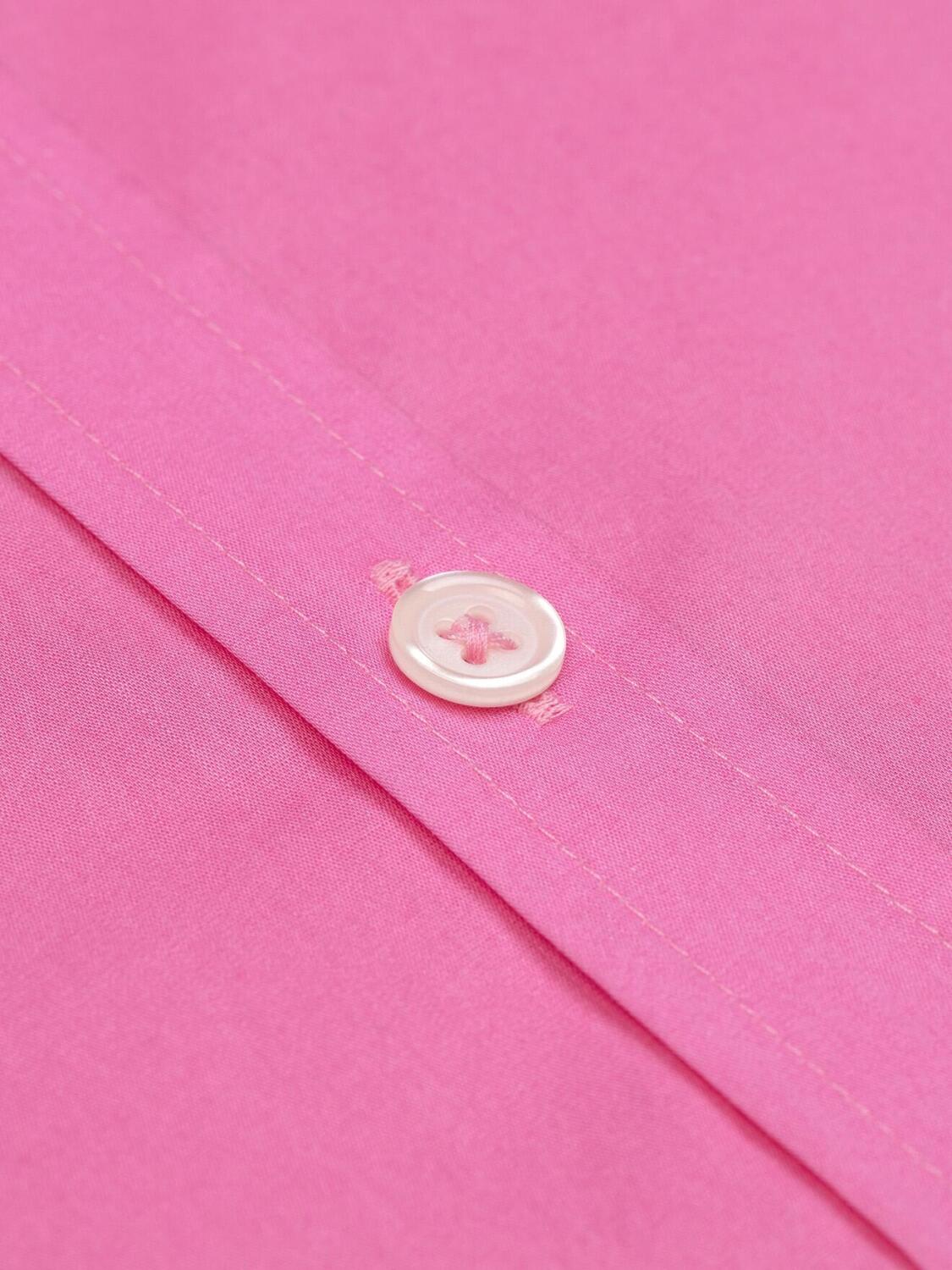 Camicia in voile di cotone rosa