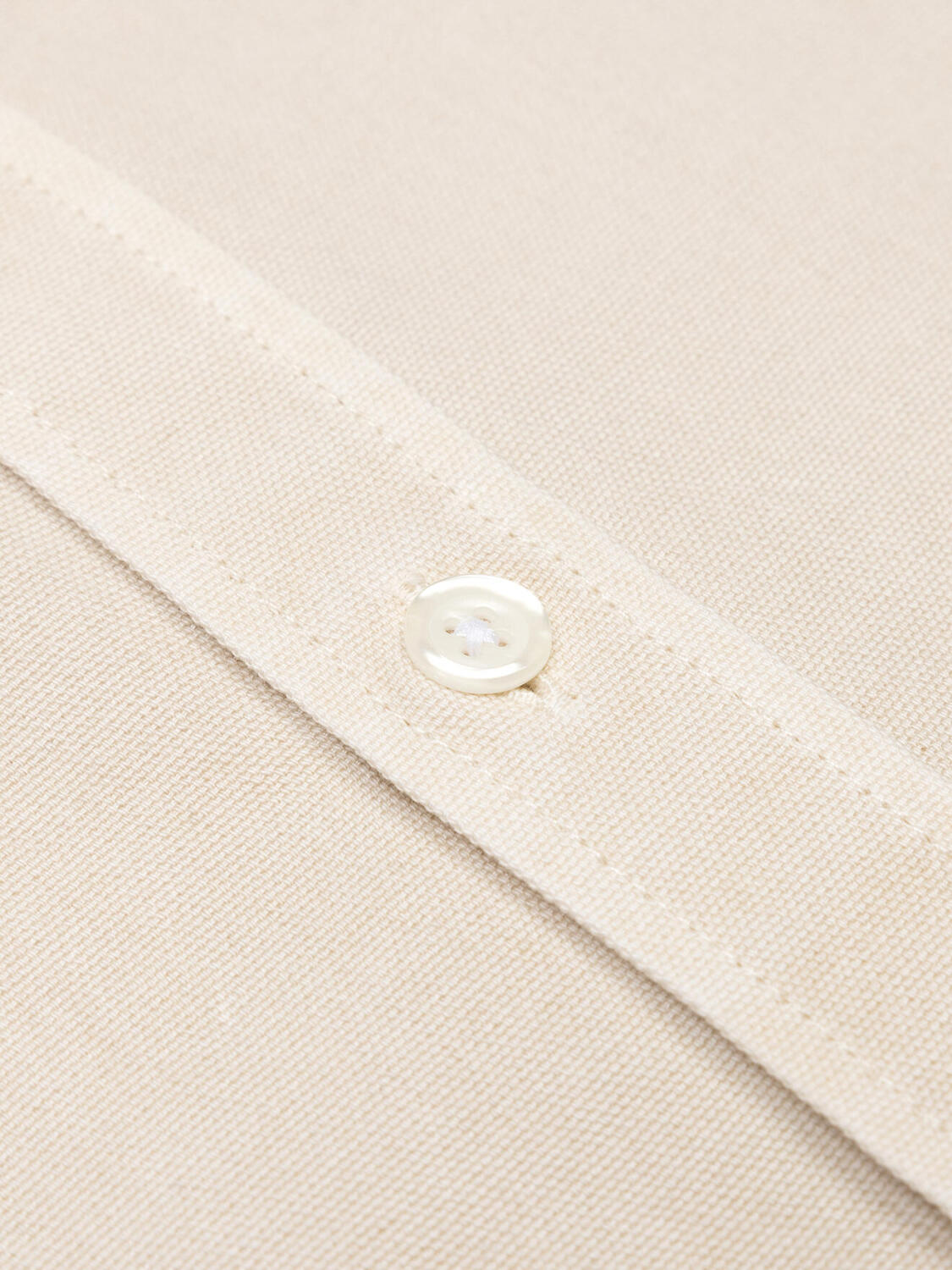 Camicia slim fit Oxford lavata Theo taupe