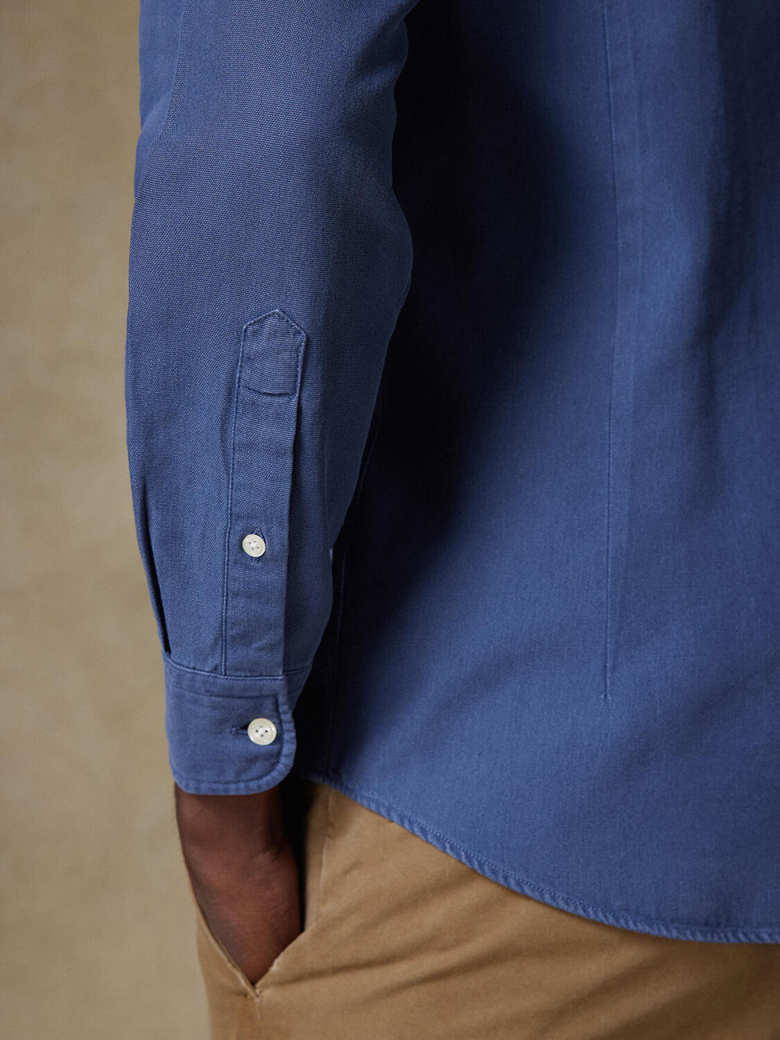 Camisa ajustada Oxford Lavada Theo A&ntilde;il