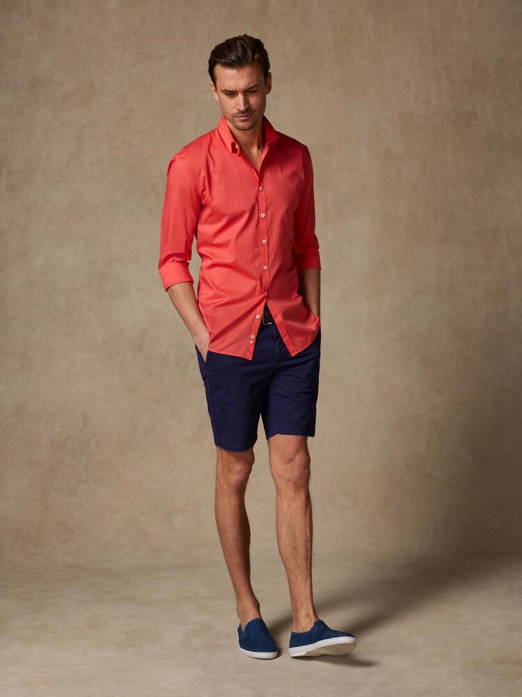 Orange cotton voile shirt