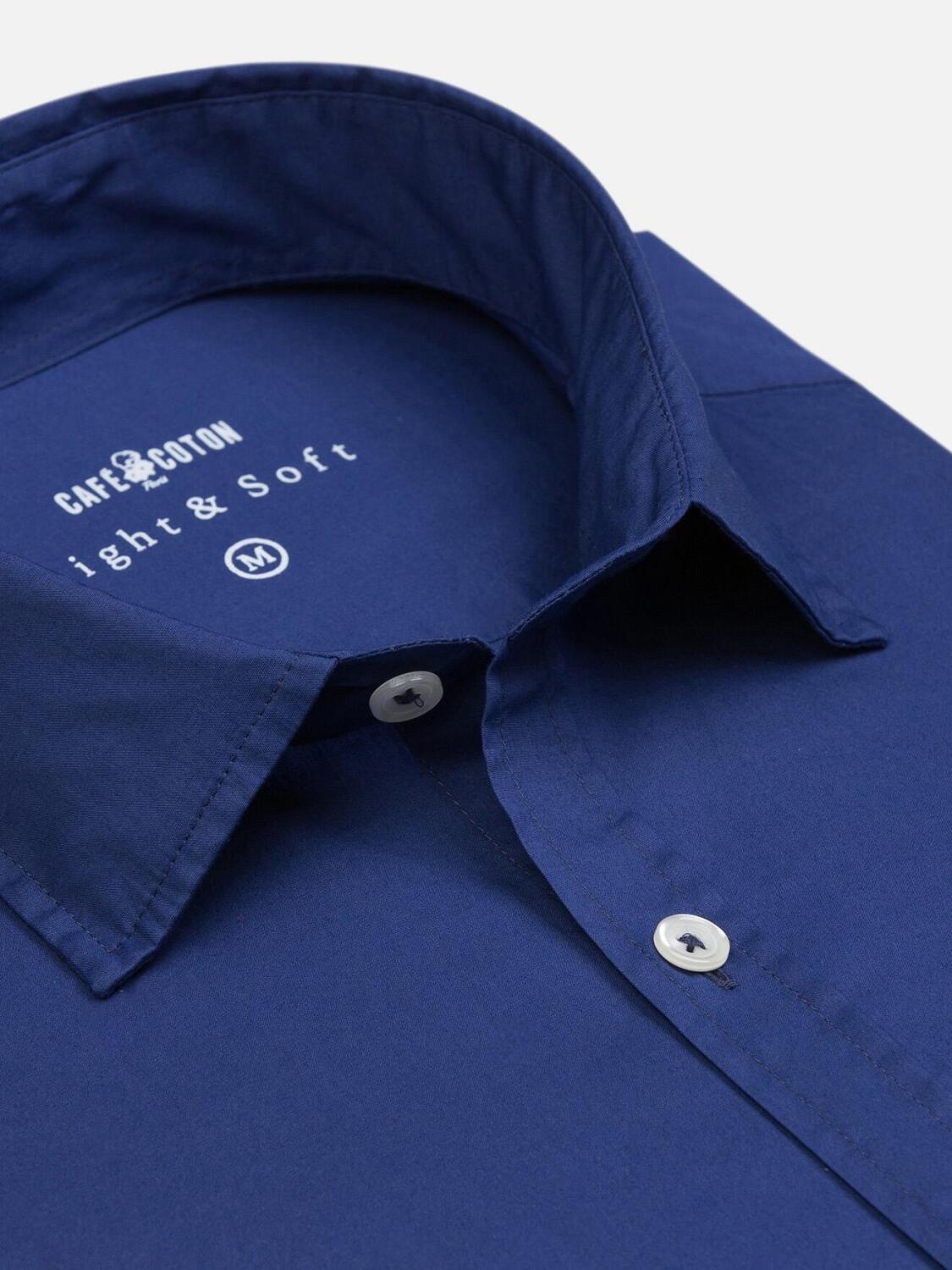 Chemise marine en voile de coton