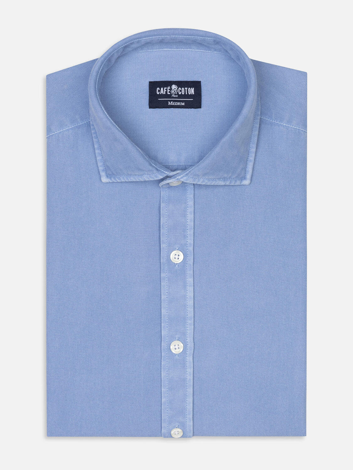 Camicia Oxford lavata Theo Sky Blue