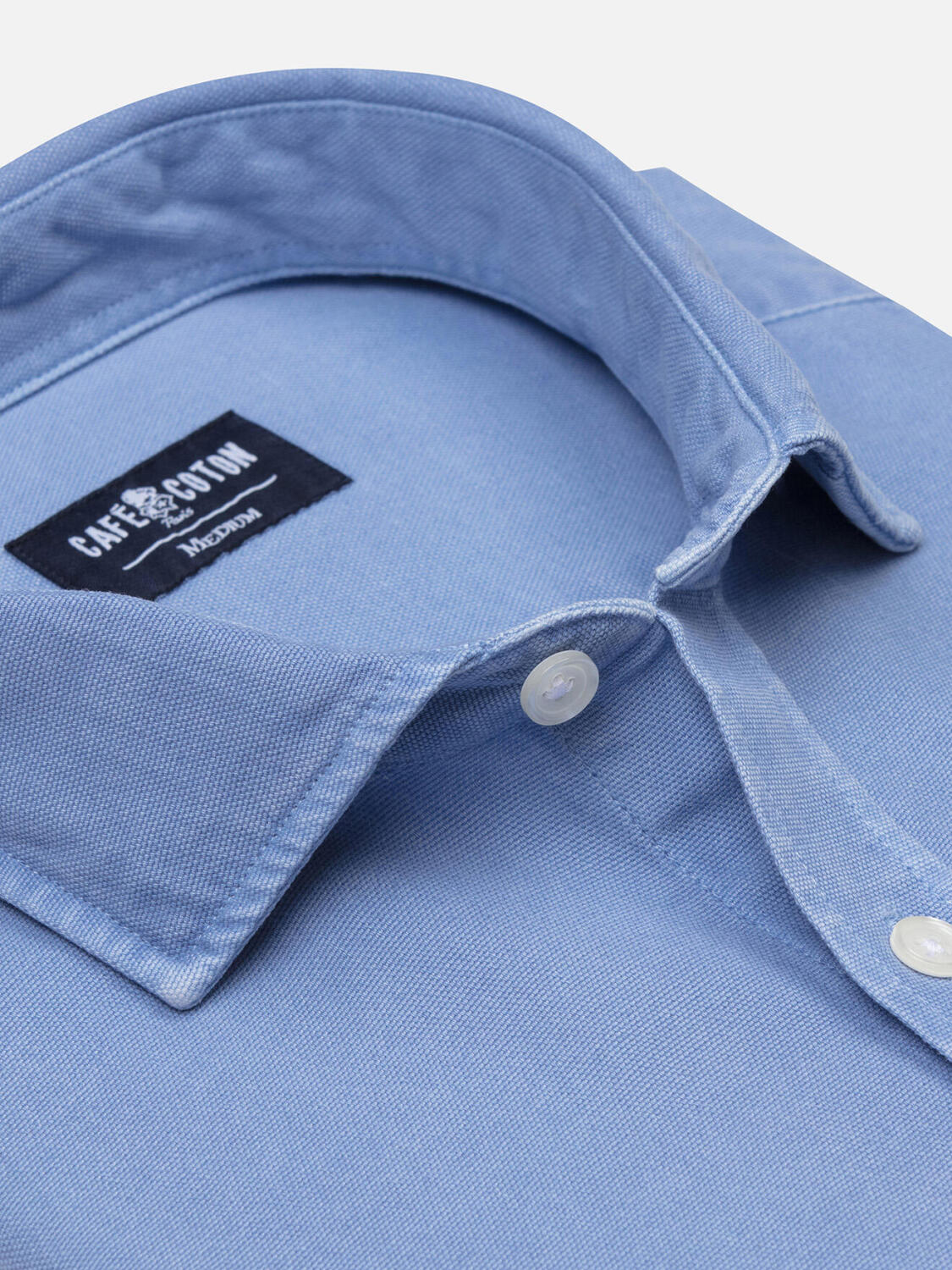 Camicia Oxford lavata Theo Sky Blue