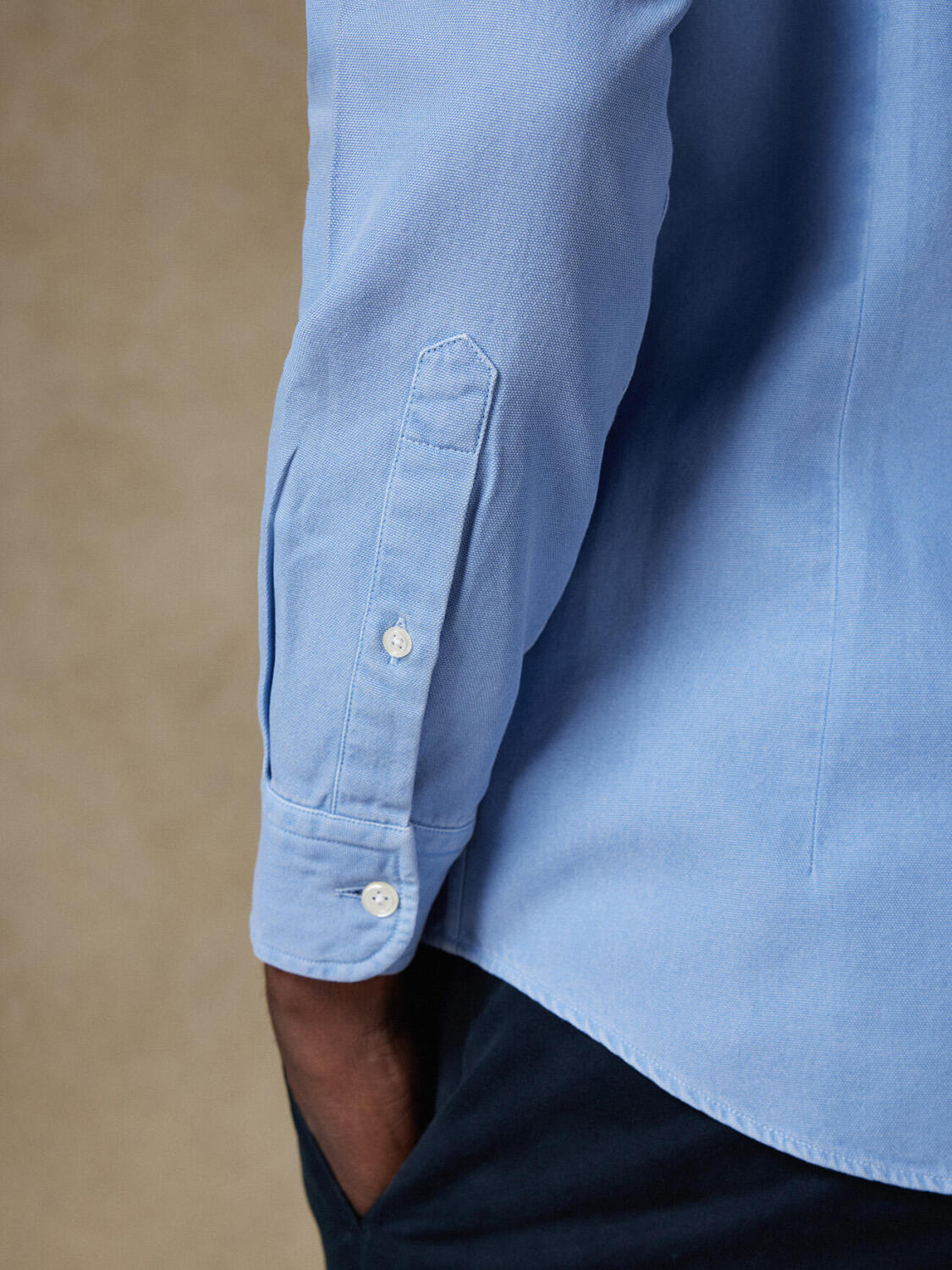 Camicia Oxford lavata Theo Sky Blue