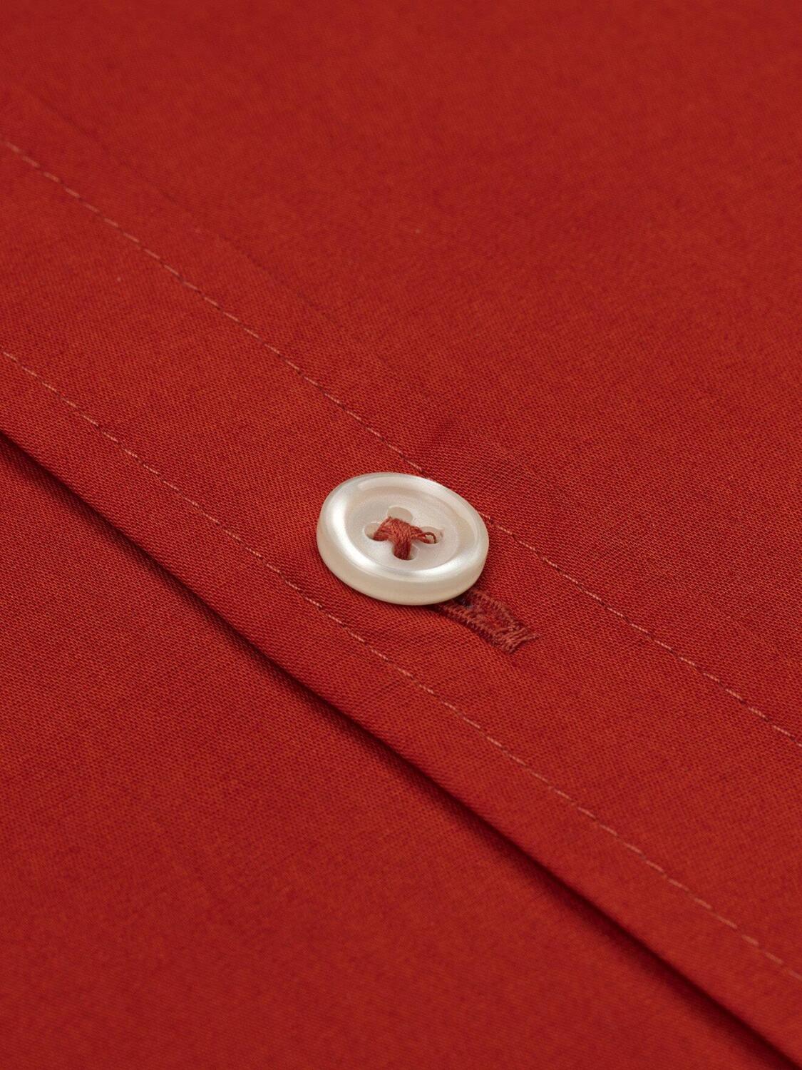 Orange cotton voile shirt