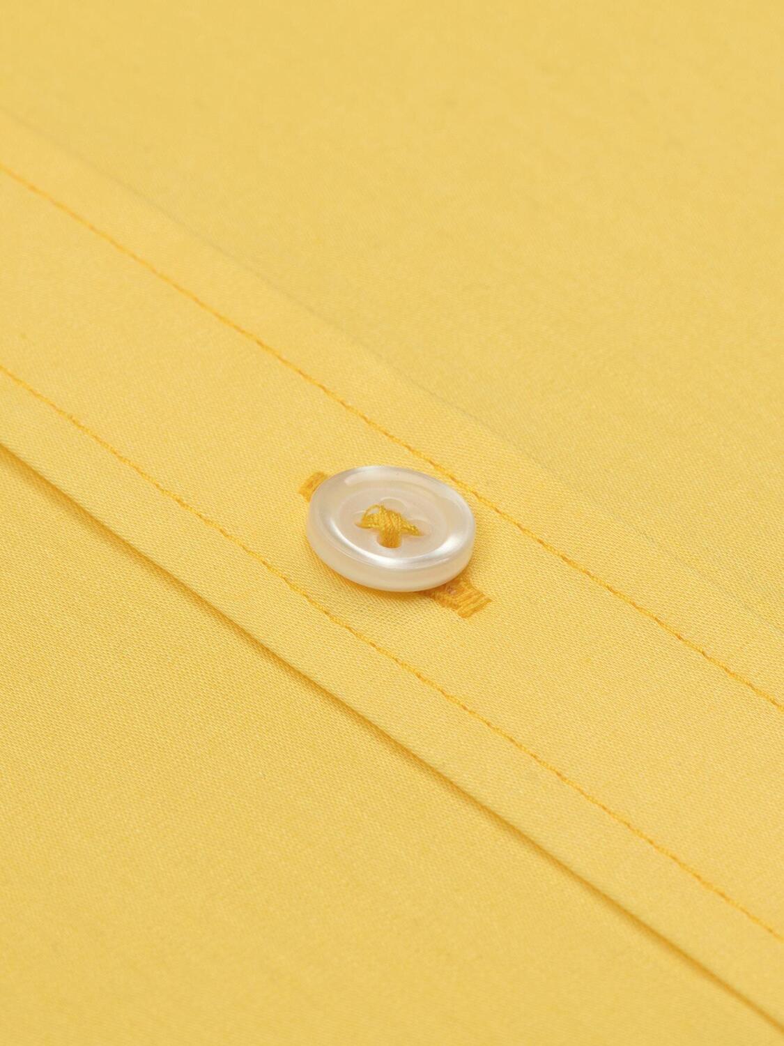 Yellow cotton voile shirt