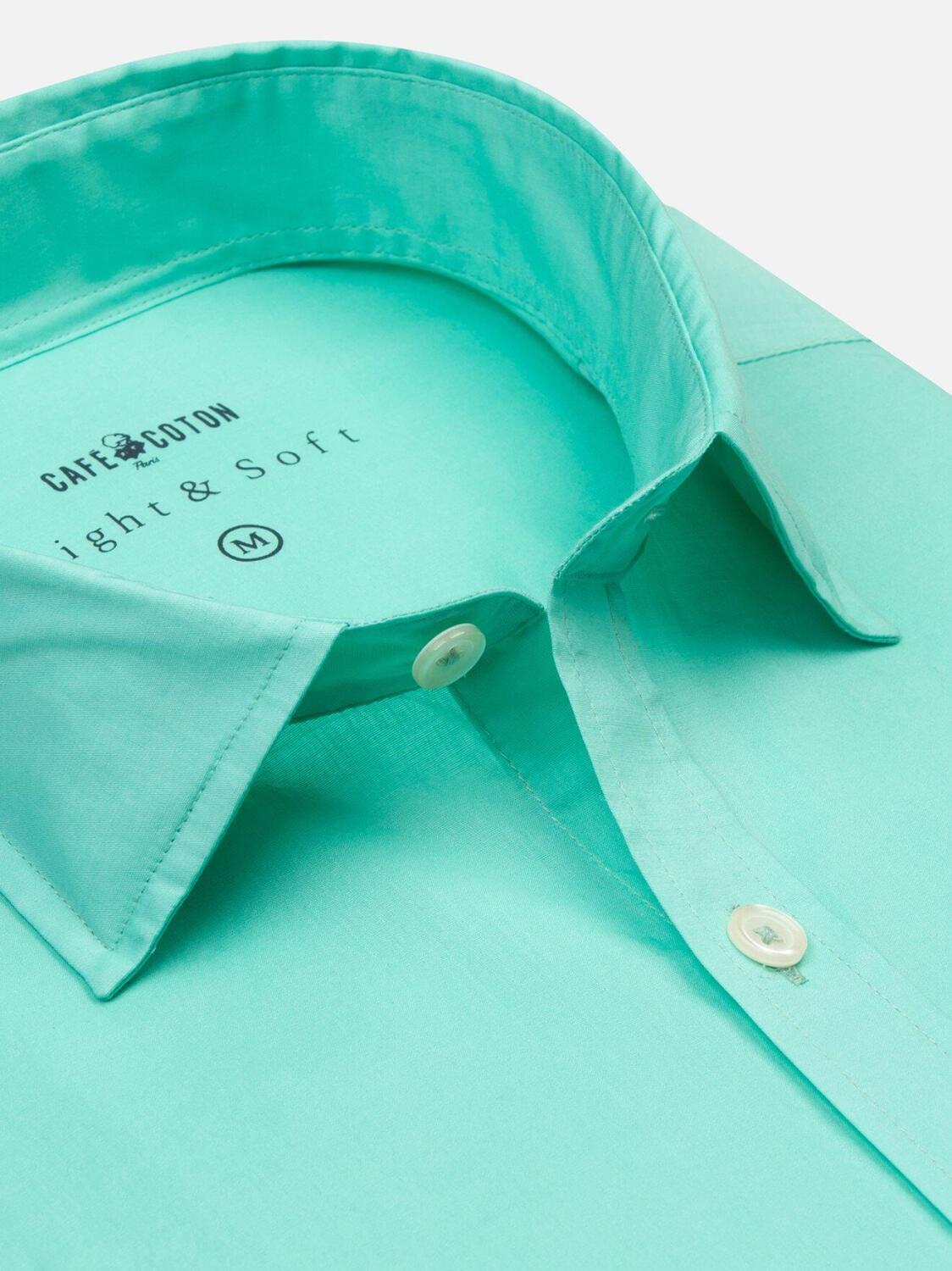 Green cotton voile shirt
