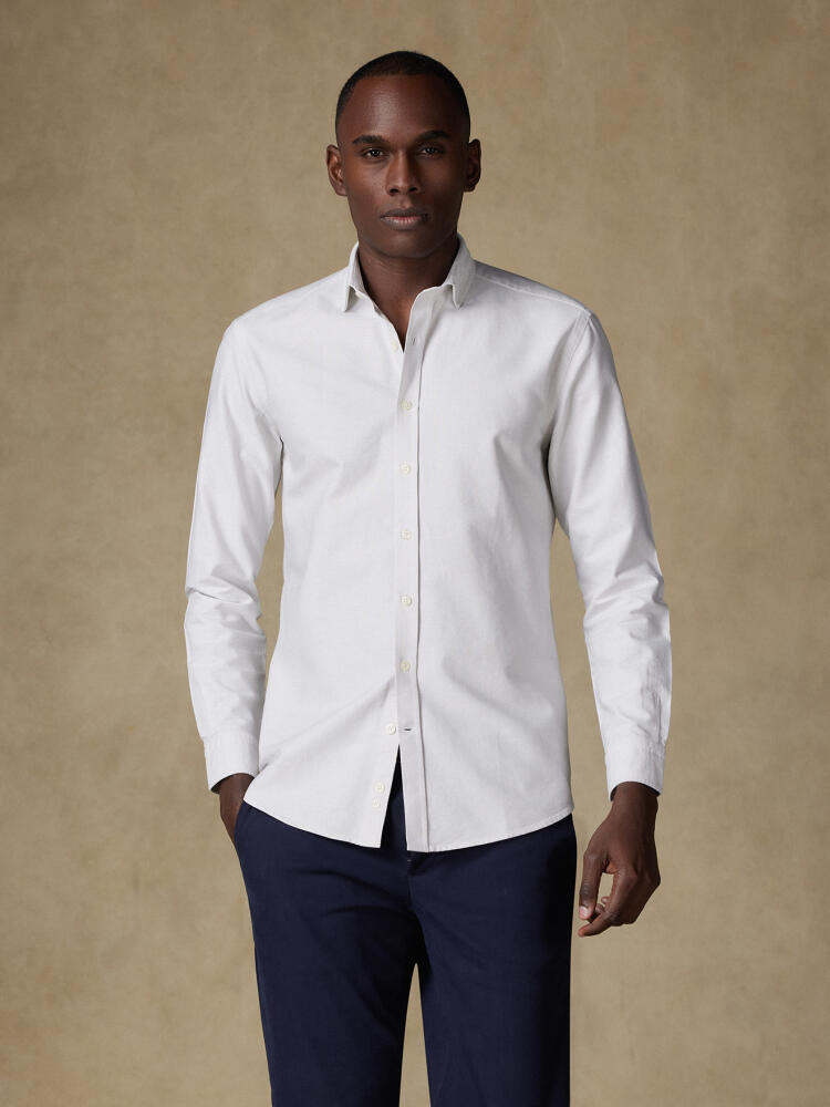 Sand washed organic oxford shirt