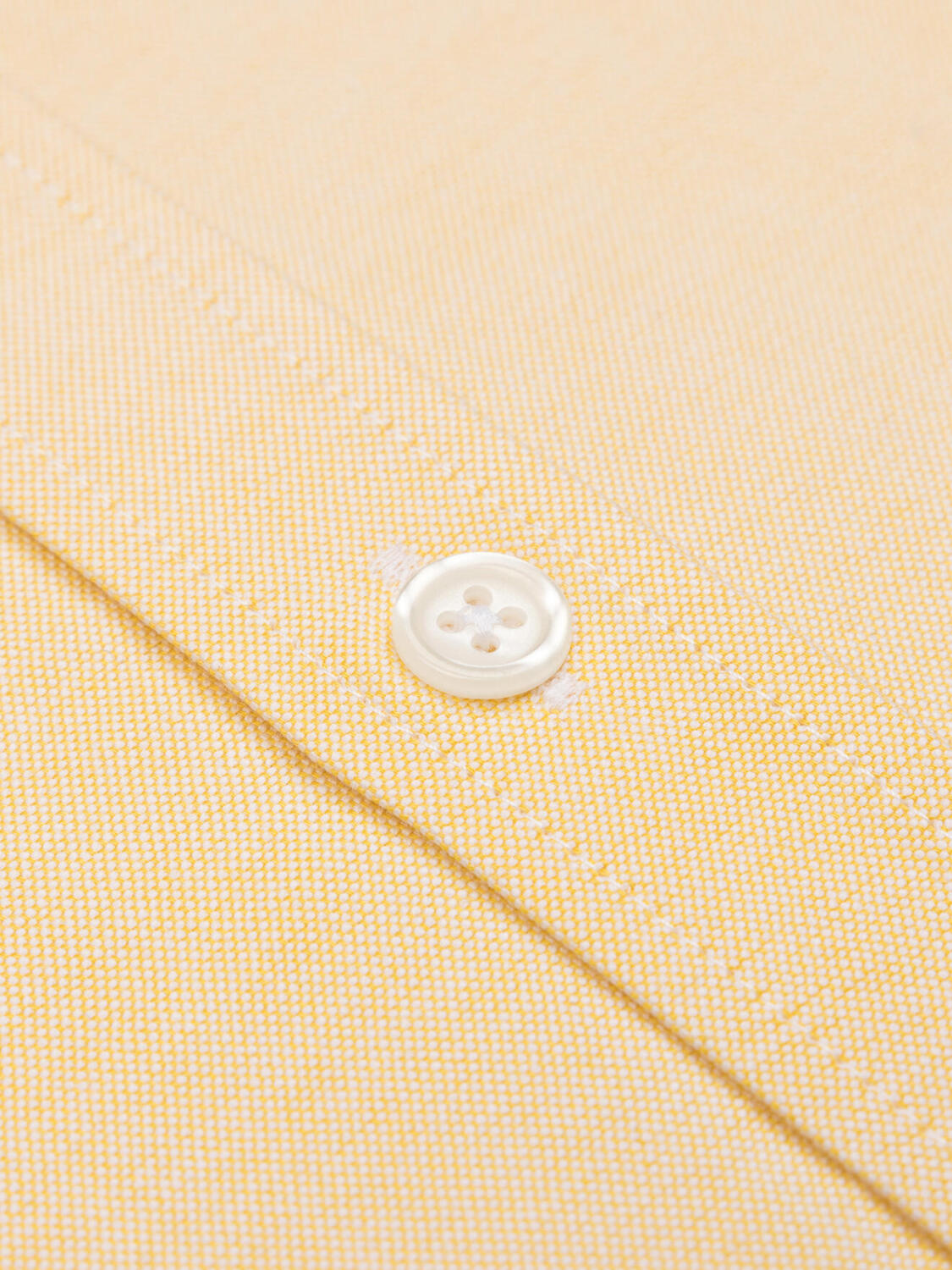 Chemise bio en oxford lavé jaune