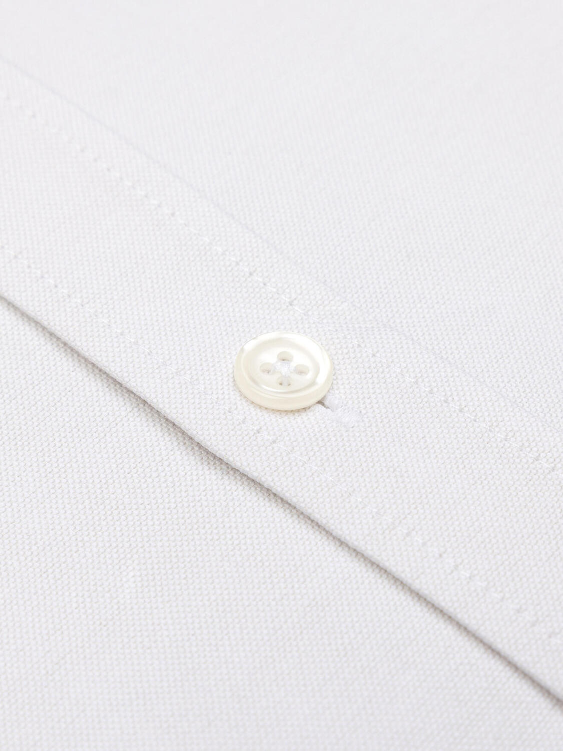 Sand washed organic oxford overhemd