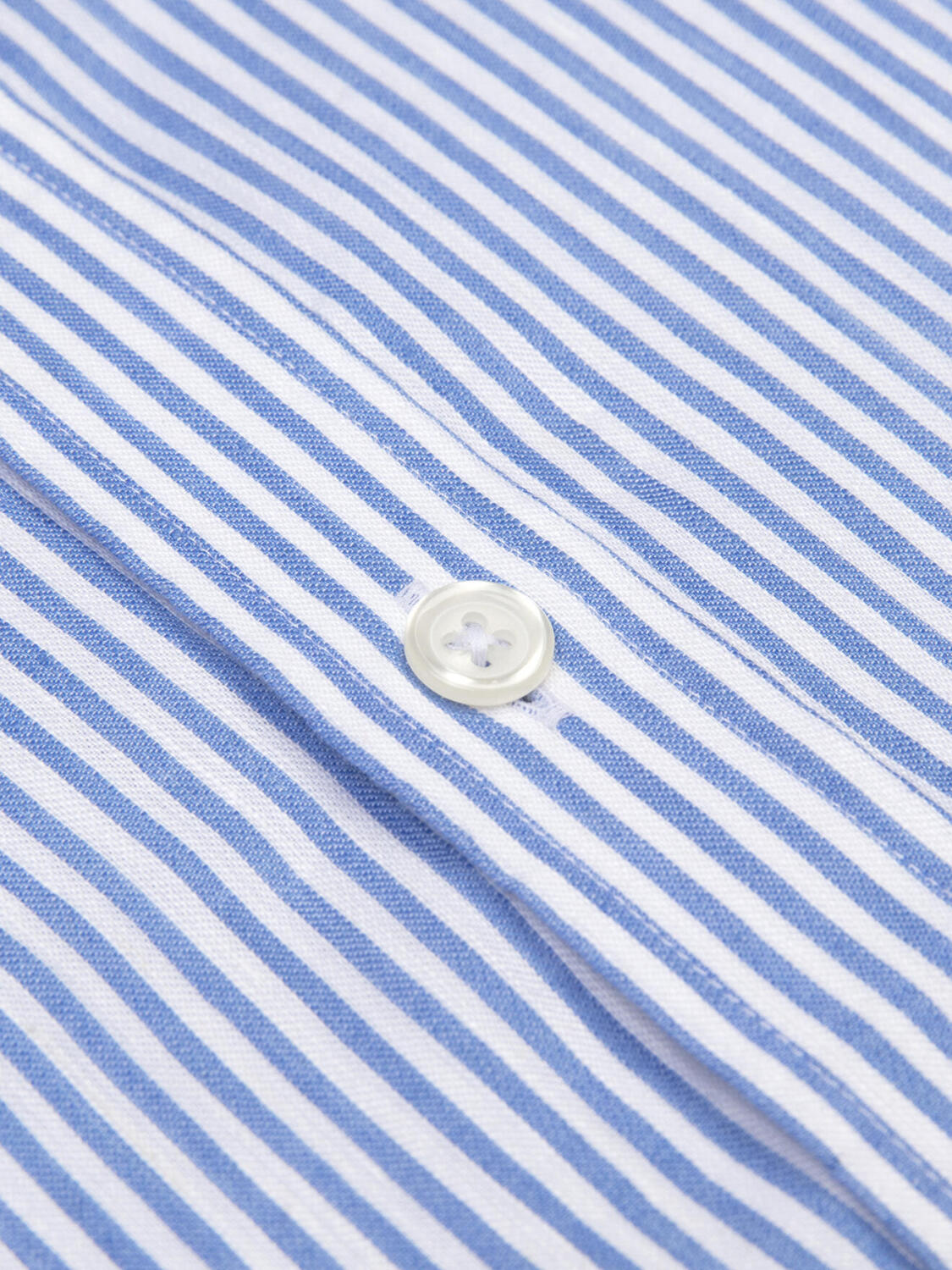 Eden linen shirt with sky blue stripes
