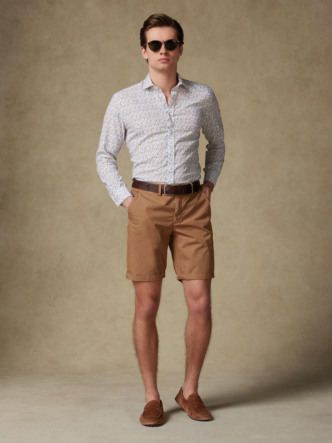 Chemise Marlow en lin à motif floral