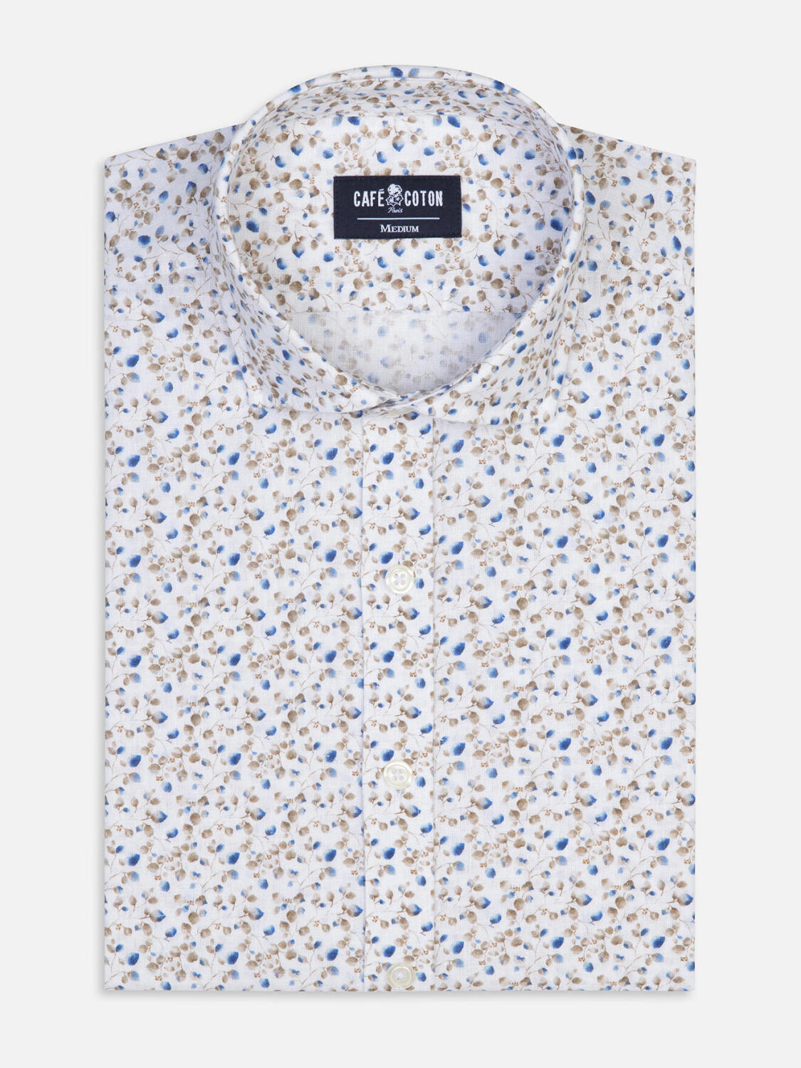 Chemise Marlow en lin à motif floral