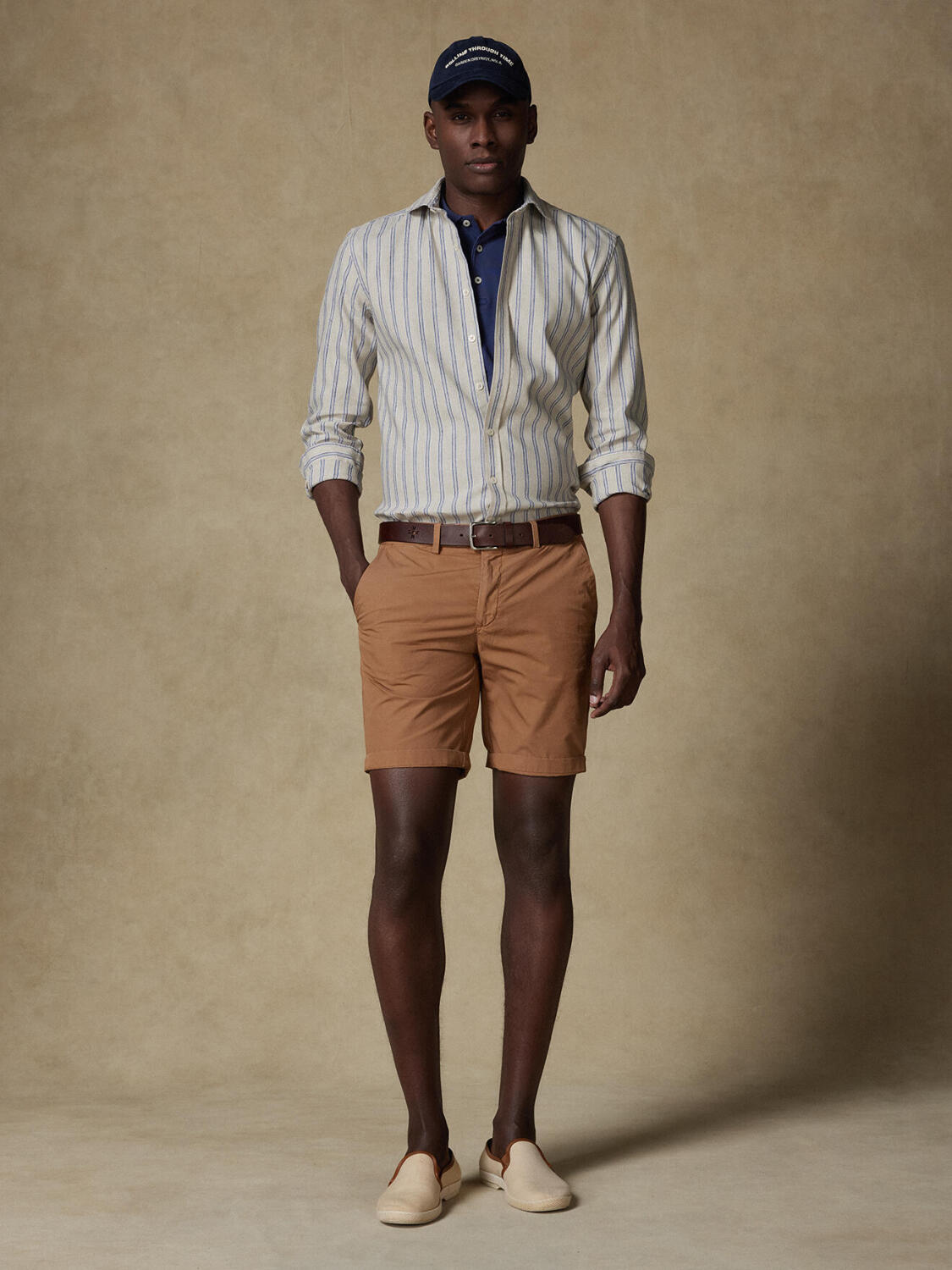 Chemise Maverick en lin &agrave; rayures