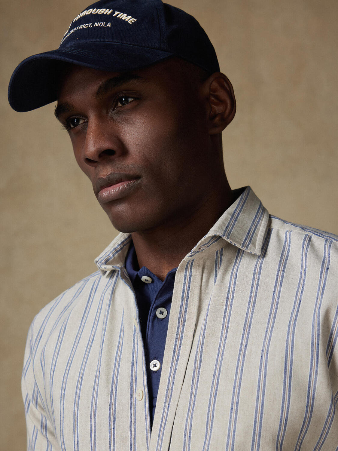 Chemise Maverick en lin &agrave; rayures