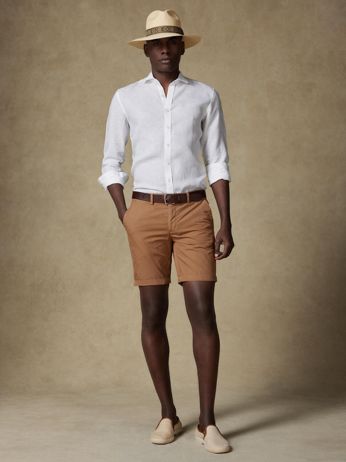 Olaf white linen shirt