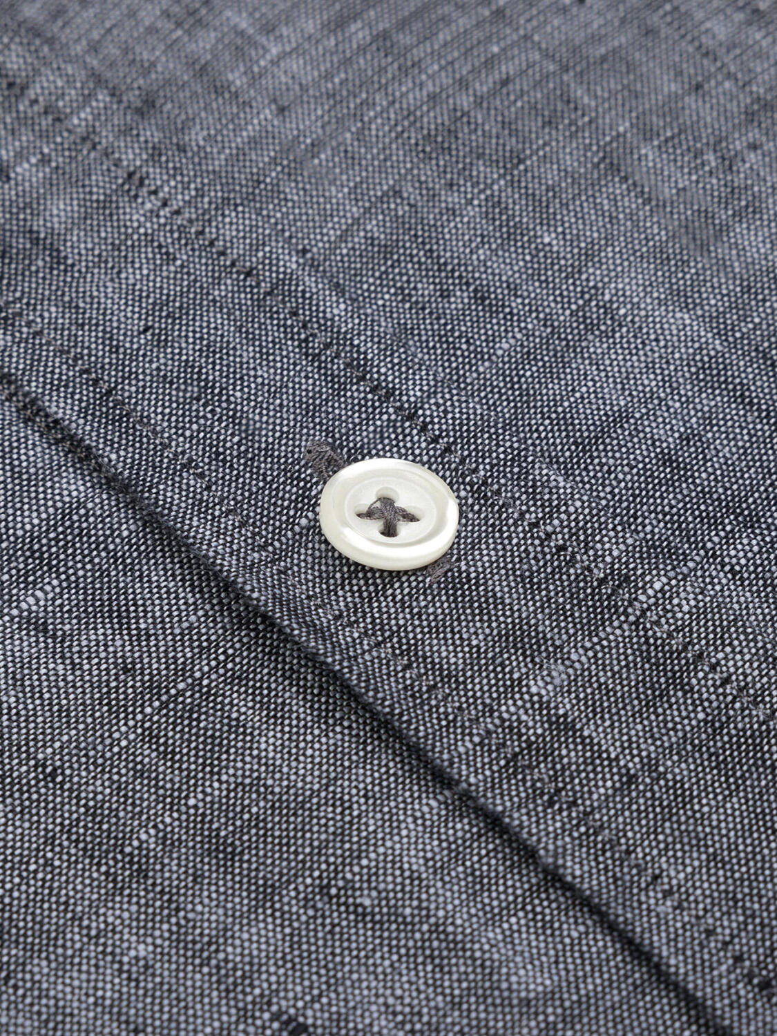 Camicia Olaf in lino antracite