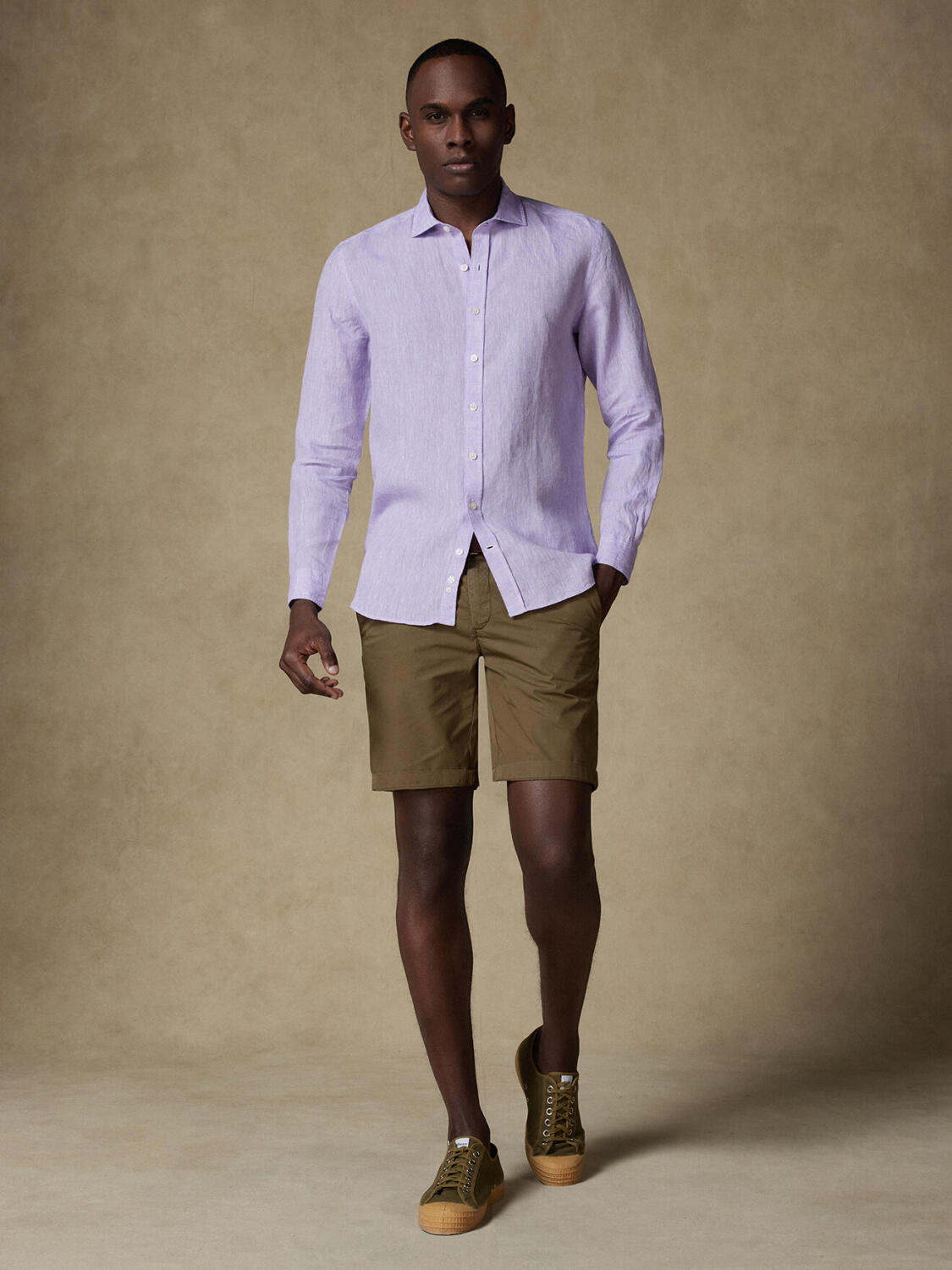 Olaf parma linen shirt