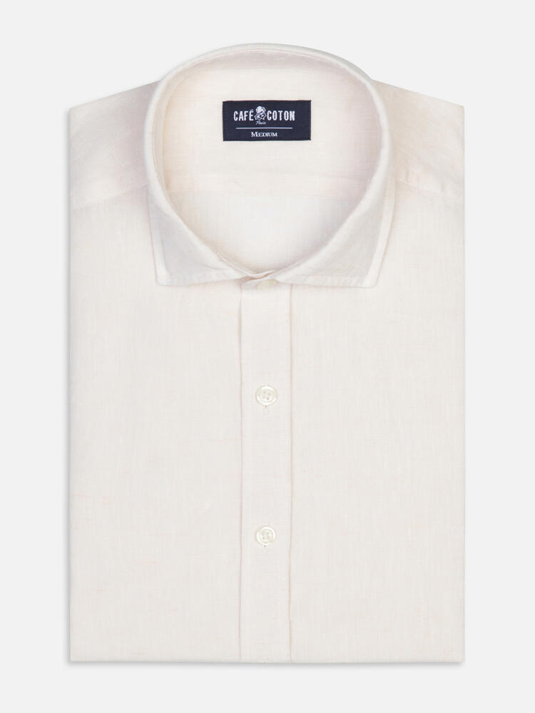 Camisa Olaf de lino en color crudo