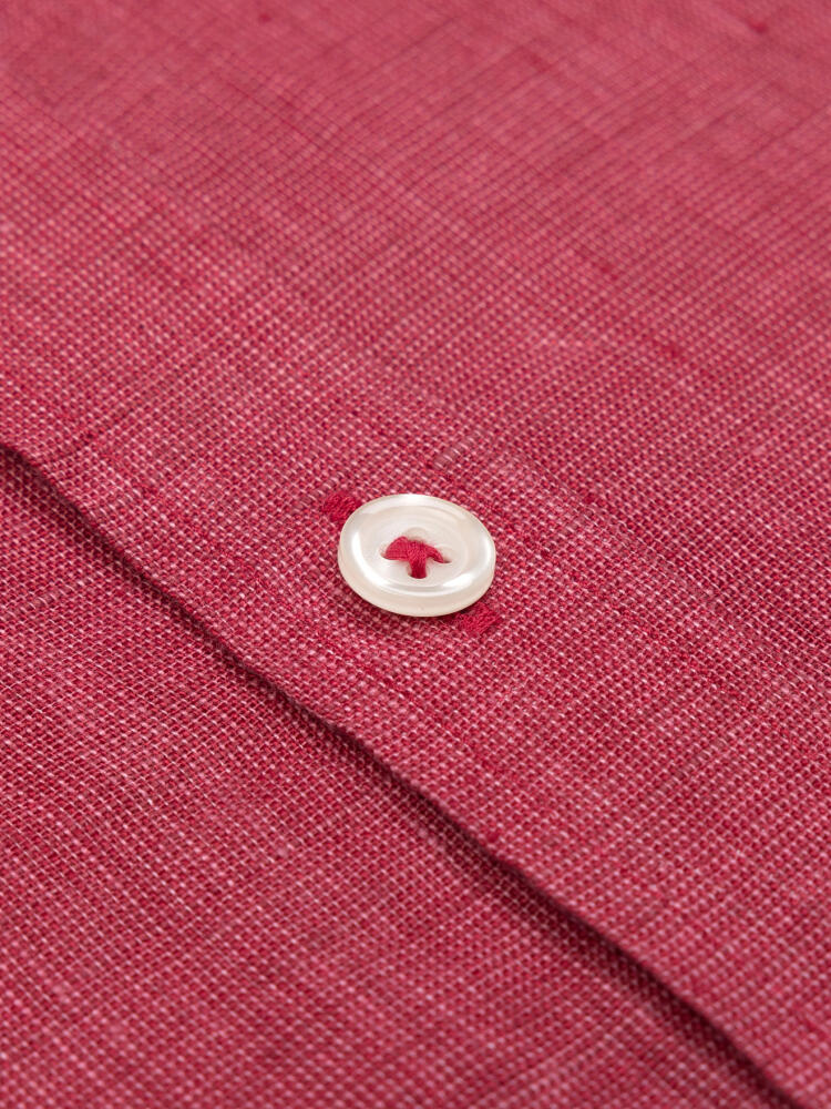 Camicia Olaf in lino fucsia