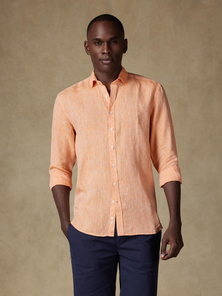 Olaf orange linen shirt