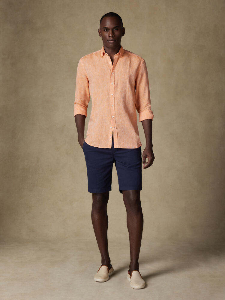 Olaf orange linen shirt