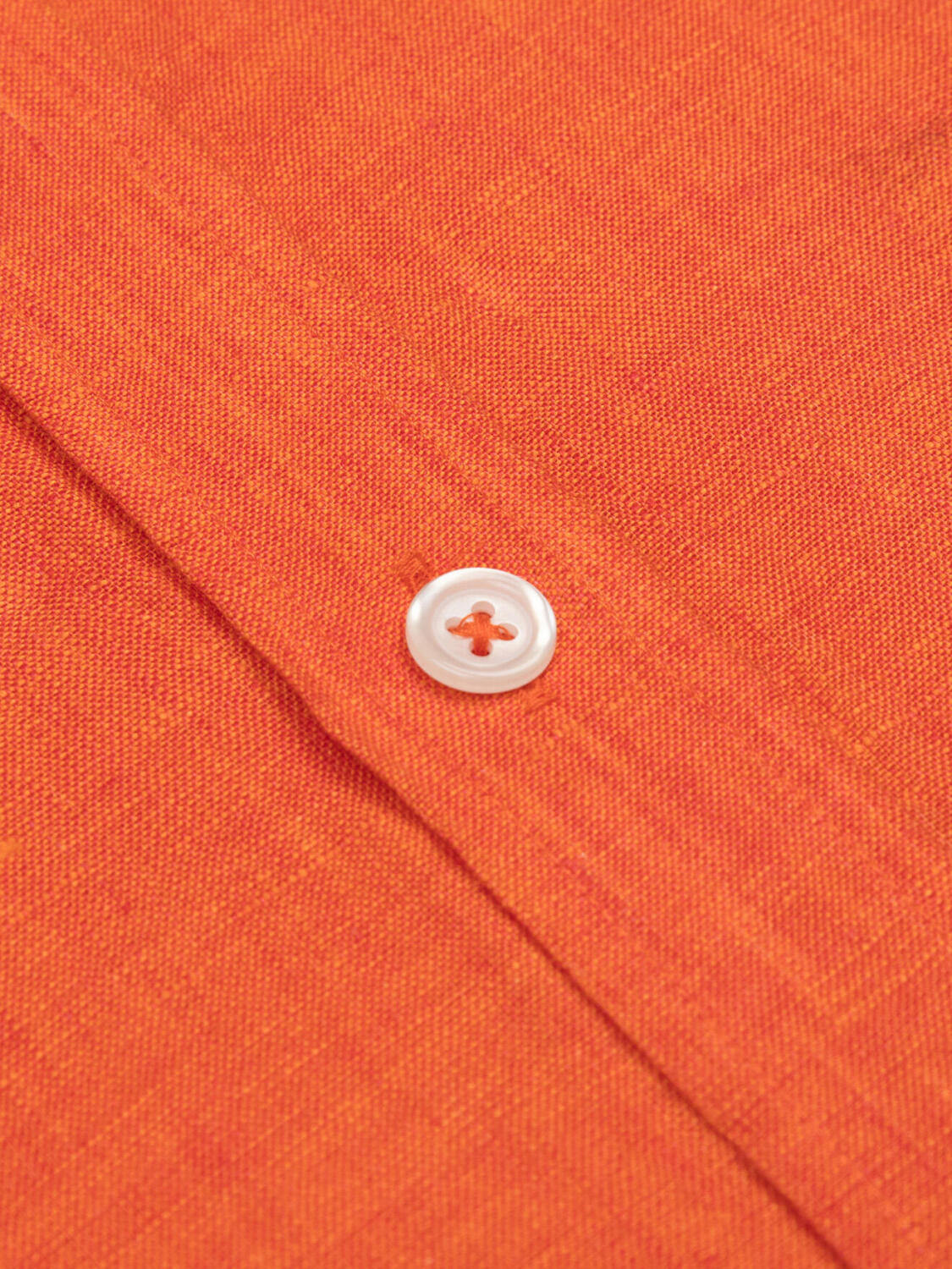 Chemise Olaf en lin orange