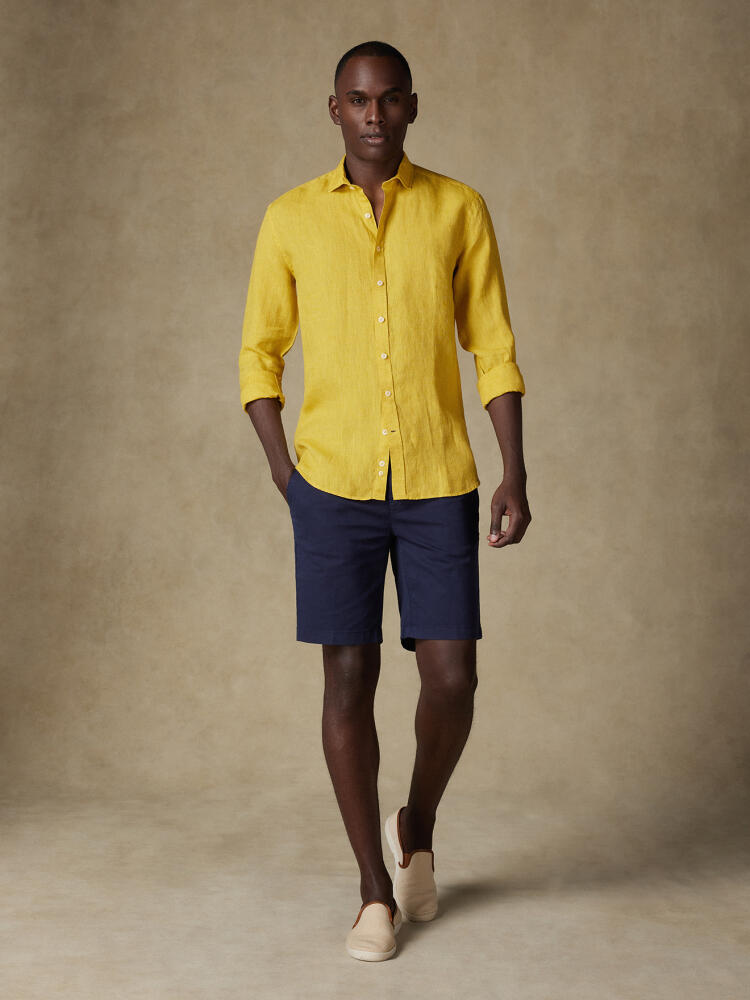 Olaf yellow linen shirt