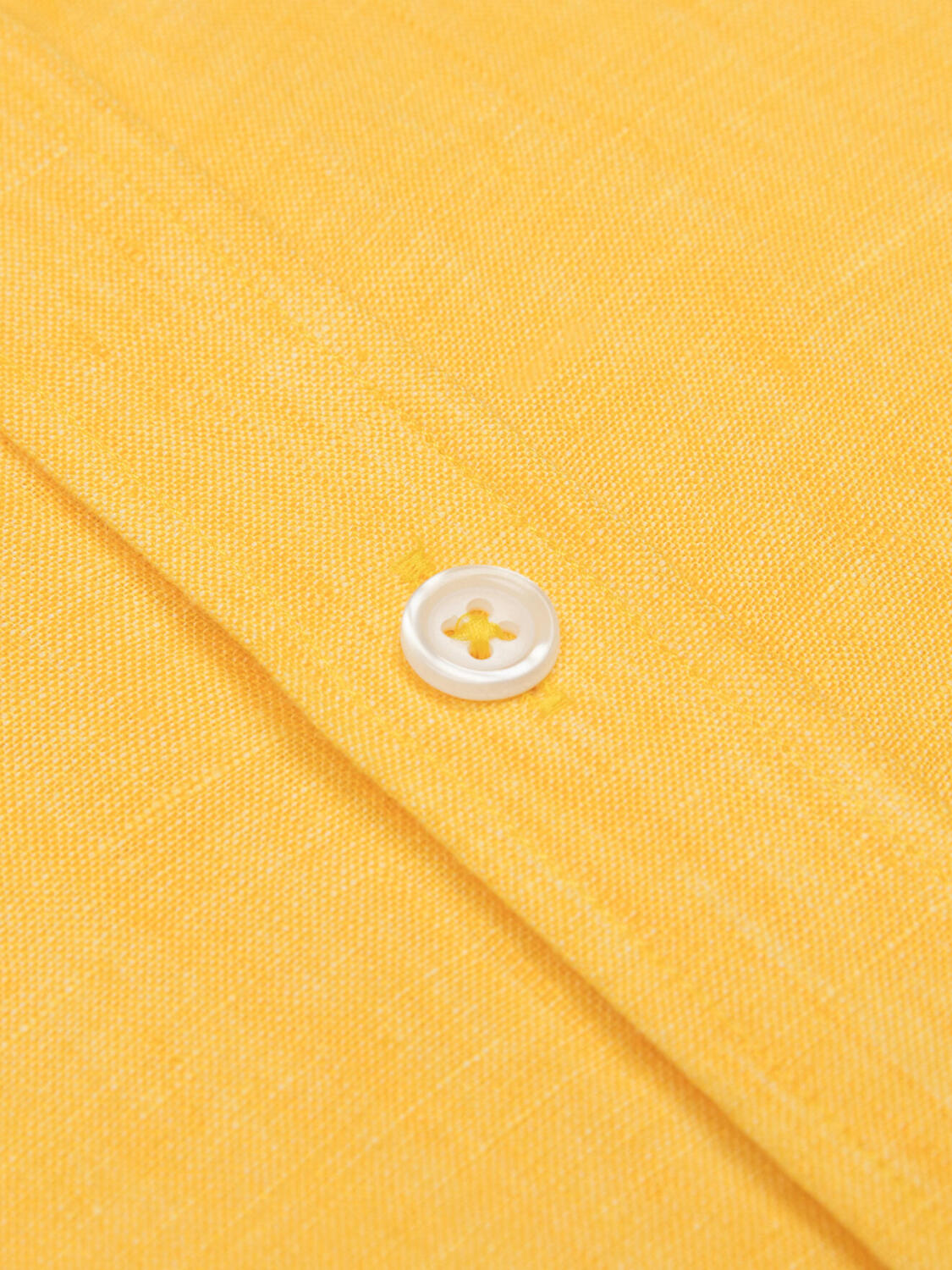 Chemise Olaf en lin jaune