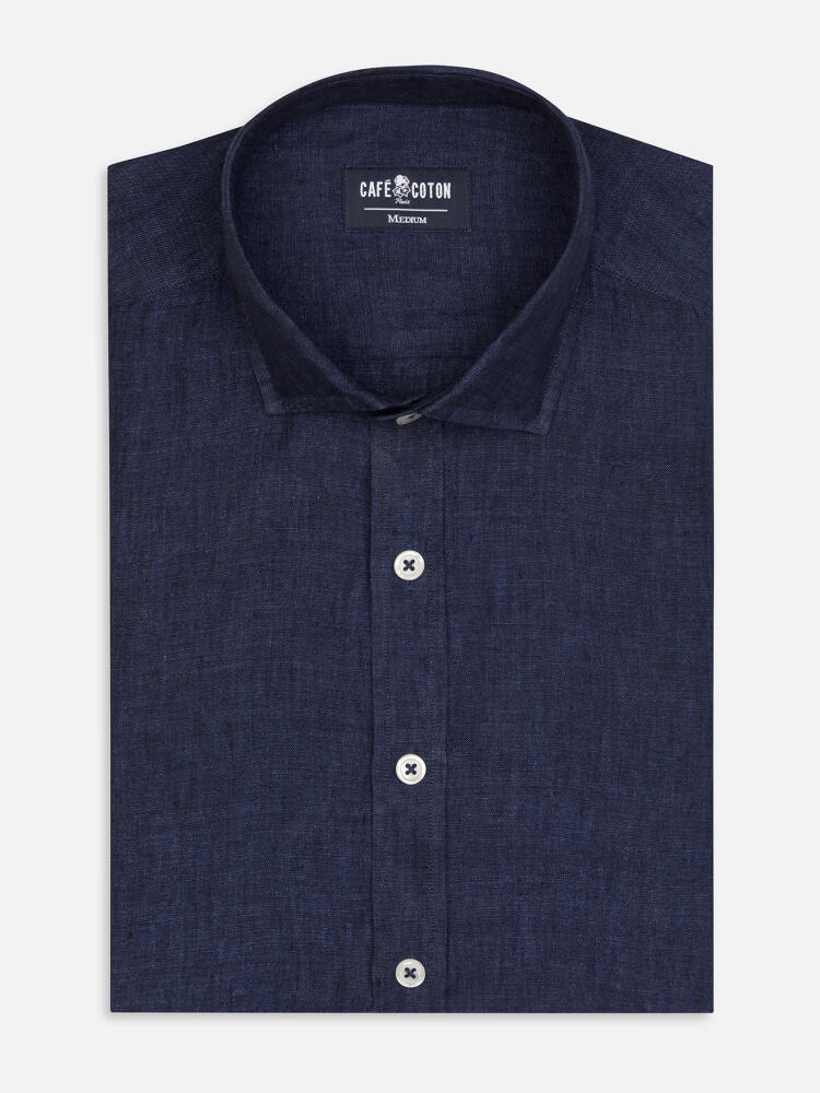 Olaf navy linen shirt