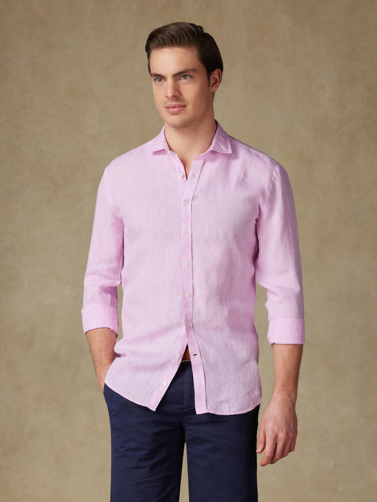 Olaf pink linen shirt