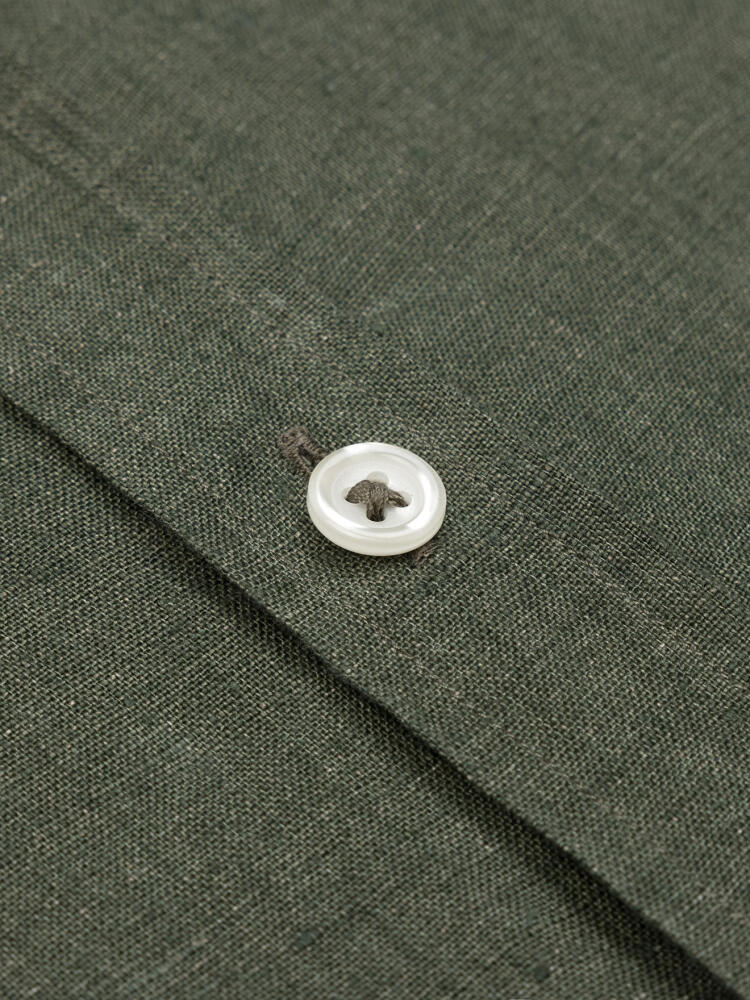 Olaf khaki linen shirt