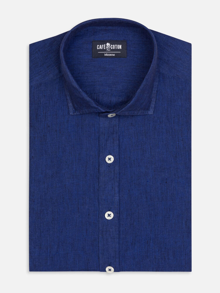 Olaf indigo linen shirt