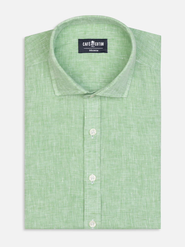 Camicia Olaf in lino verde