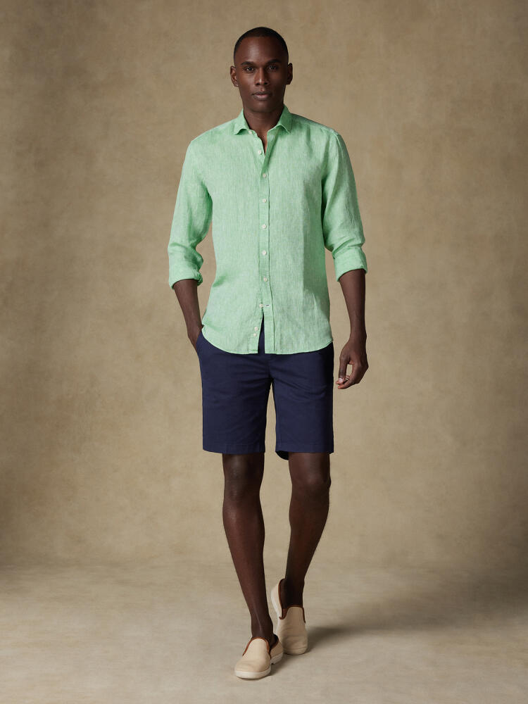 Olaf green linen shirt