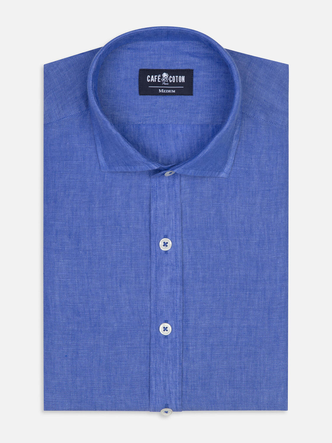Olaf cobalt linen shirt