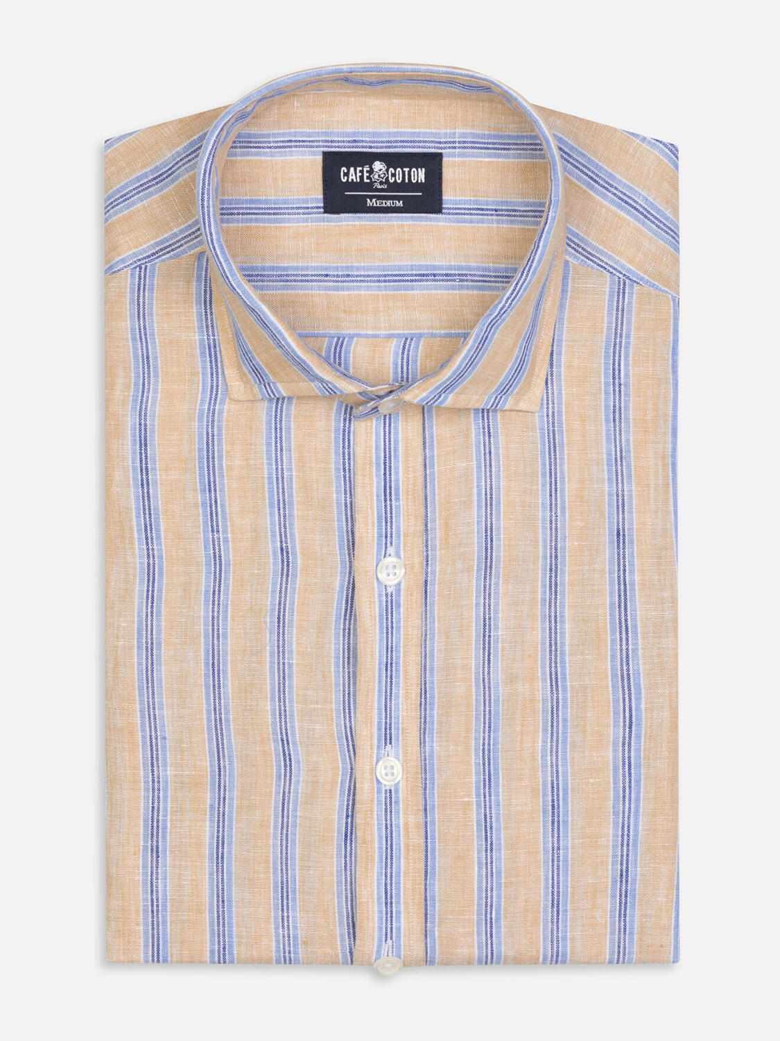 Ron sandy stripes linen shirt