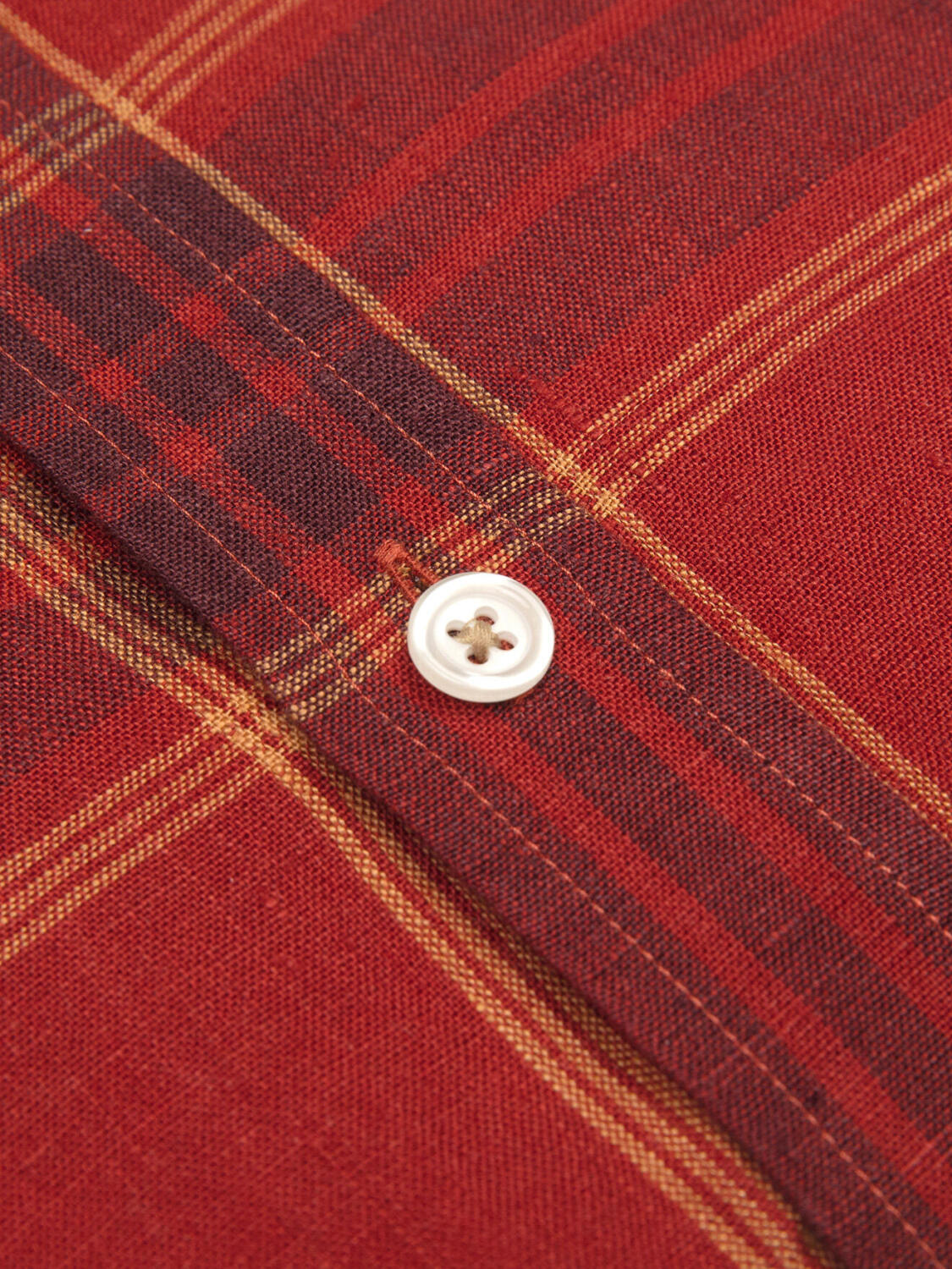 Chemise Simon en lin à motif tartan