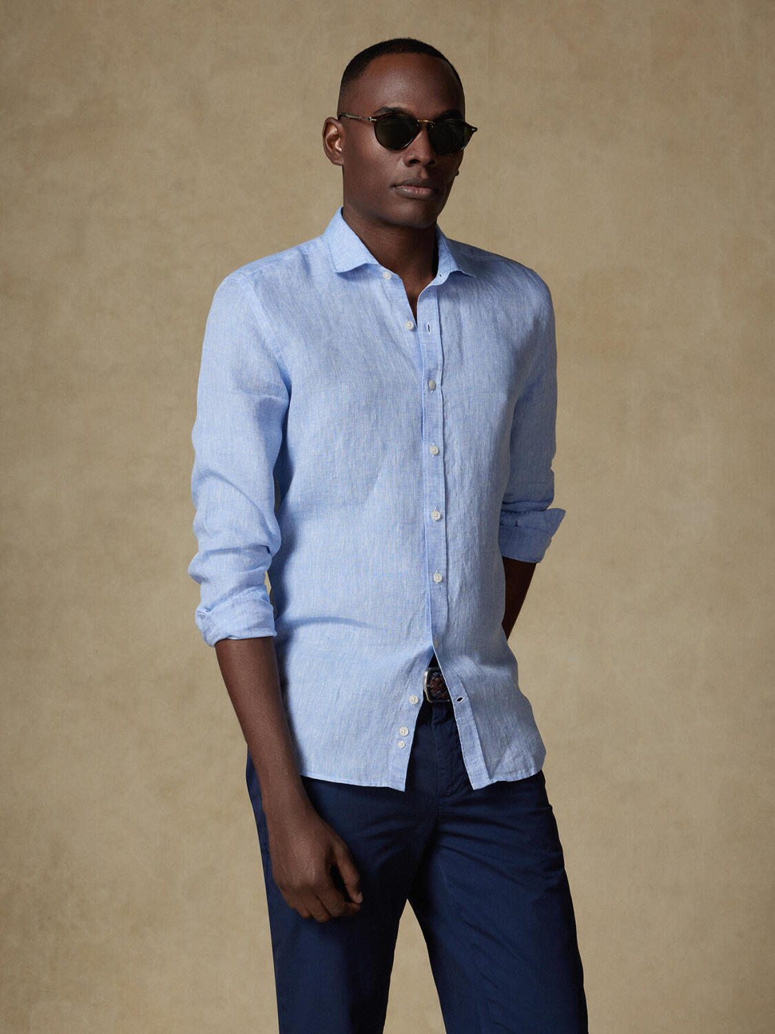 Olaf shirt in hemellinnen