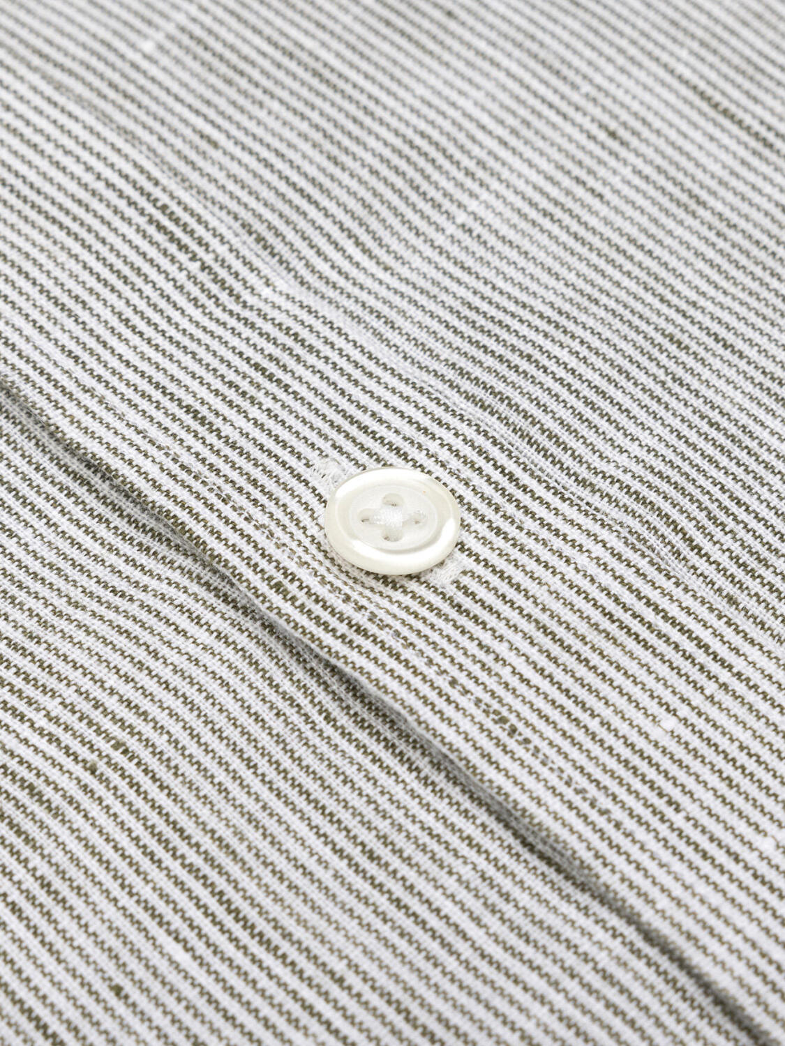 Camisa slim fit Ted de lino caqui